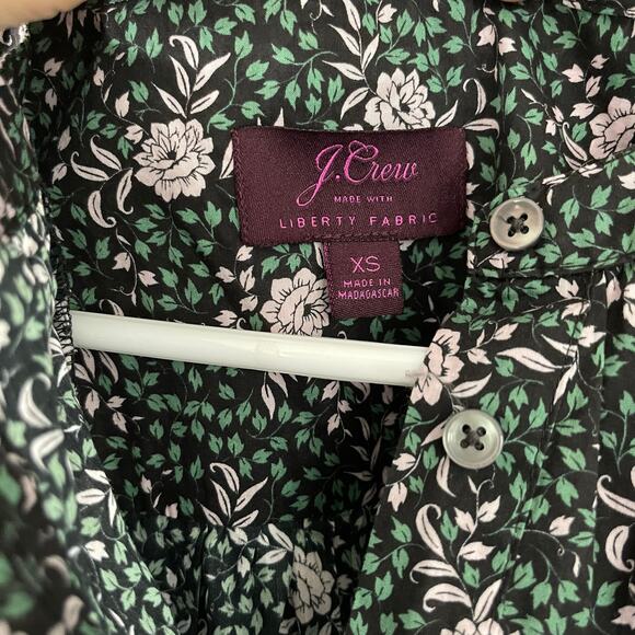 J. Crew x Liberty Franklyn Floral Ruffle Sleeve Blouse (XS) - Picture 4 of 7
